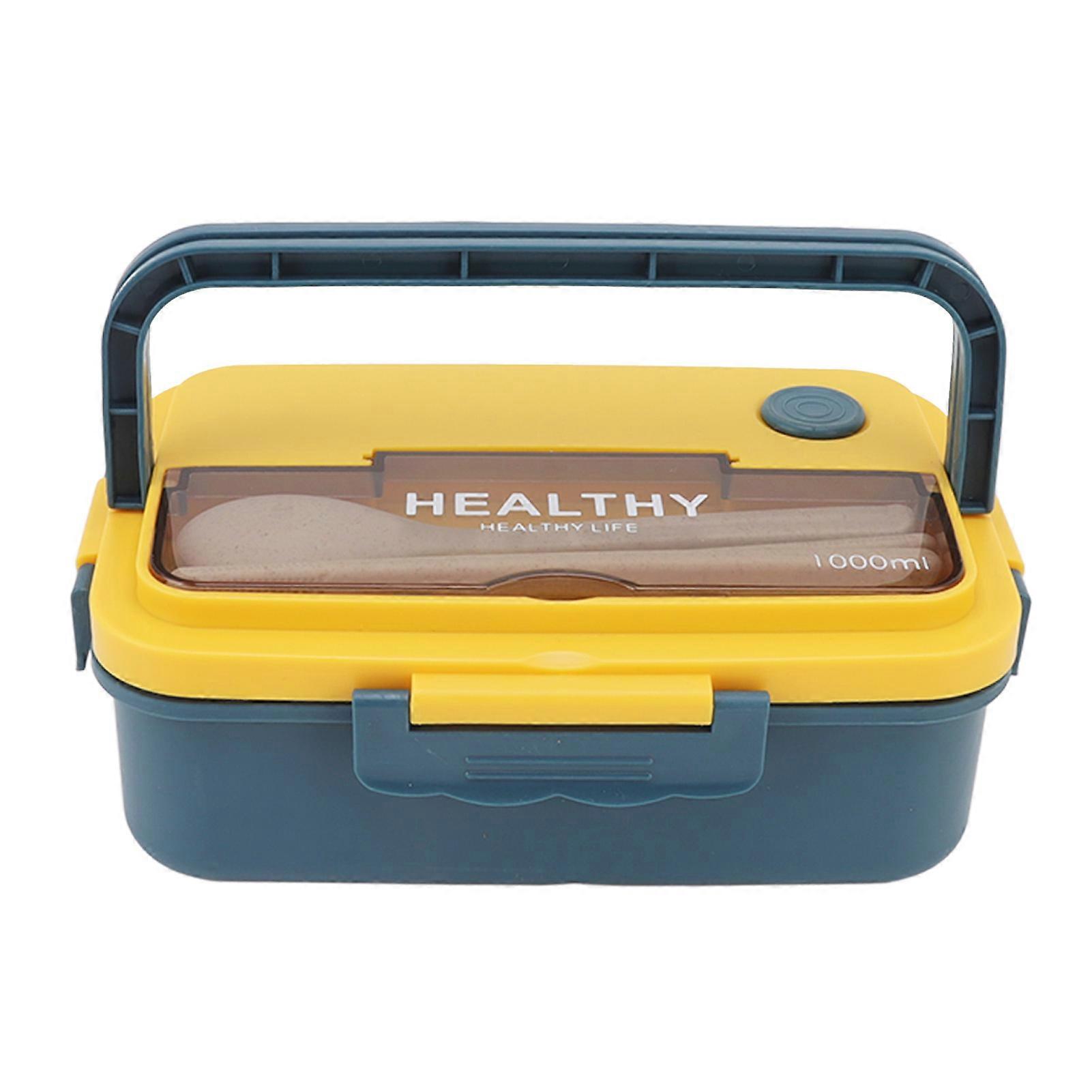 Műanyag 3 rekeszes uzsonnás doboz 1000ml mikrohullámú széf Bento doboz gyerekeknek Felnőttek Diákok Irodai dolgozó