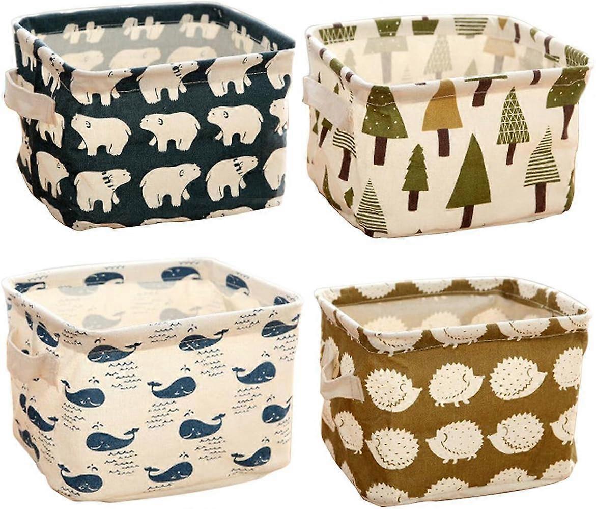 for Laundry Organizer Small Baby Cloth Storage Chest Organizer with 2 Handles on Both Sides Storage Set