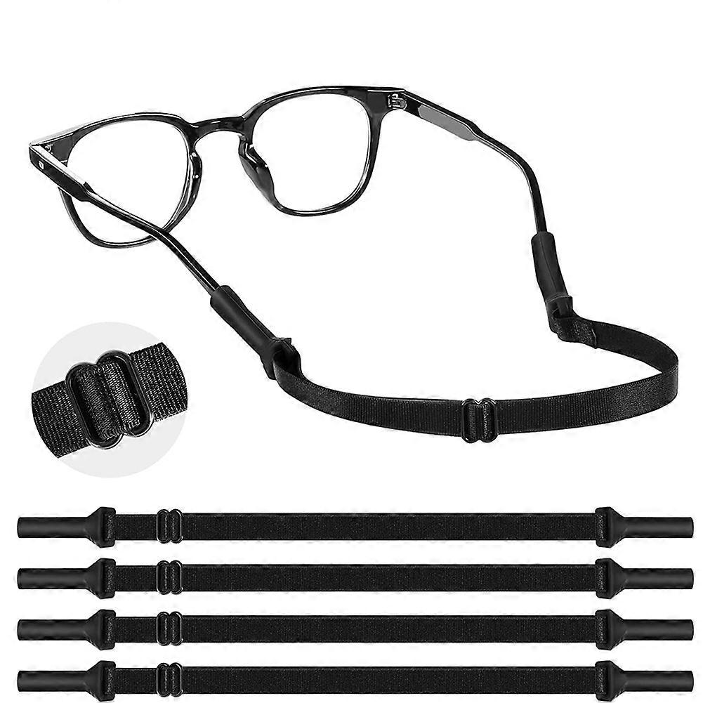 男性女性キッズスポーツのための5pcs調整可能なシリコンメガネストラップ - 滑り止めアイウェアストラップセキュアフィット