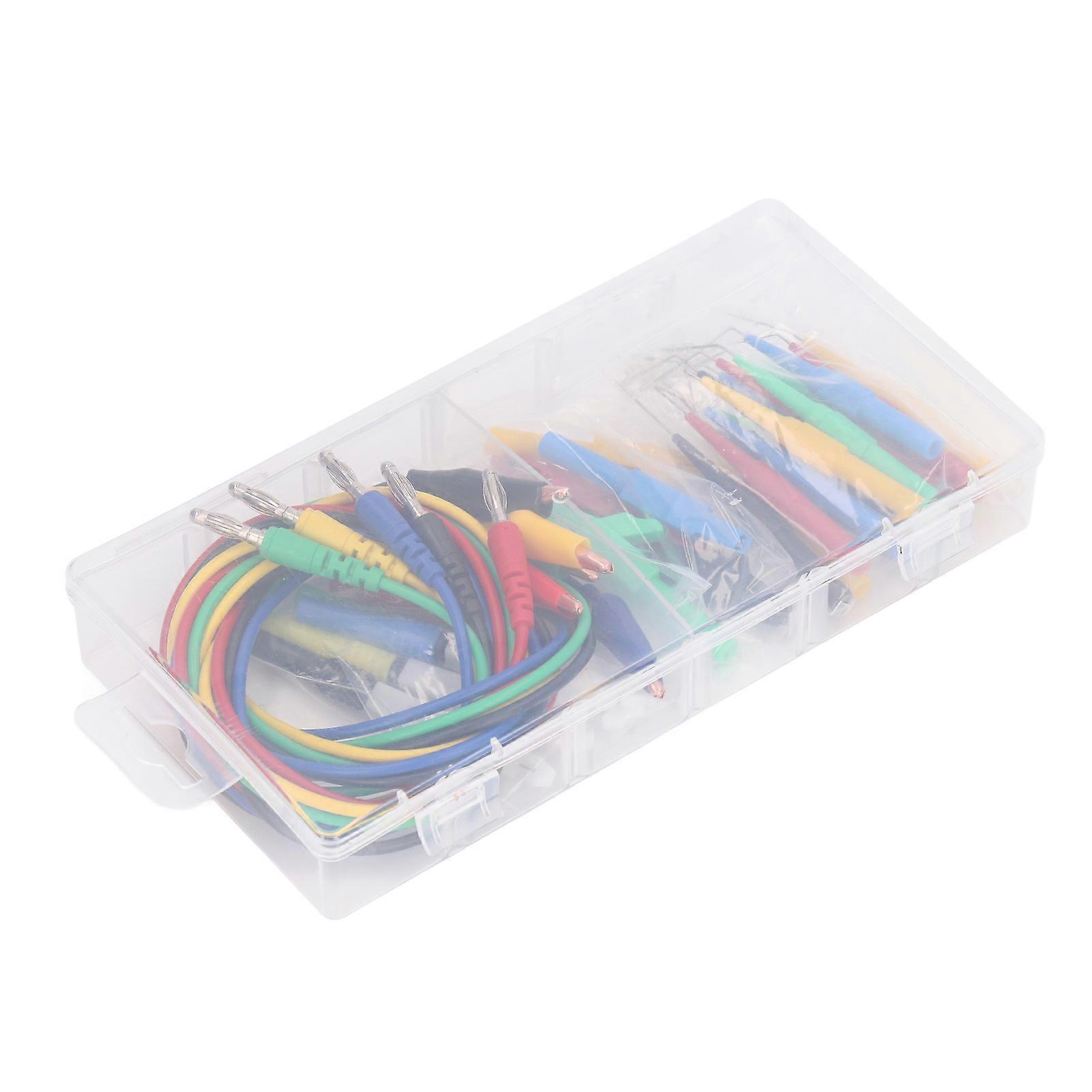 Banana Plug Test Leads Kit Good Conductivity 90 135 180 Back Probes 4mm Banana Plug Kit for Car Diagnostics Testing