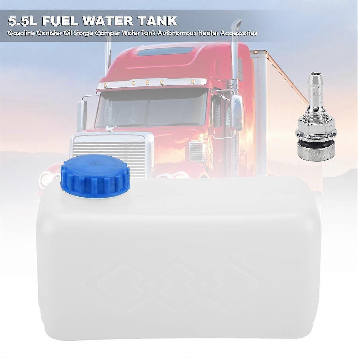 Florencey 5.5L Plastic Fuel Tank - Portable Gasoline & Oil Storage For Truck Heaters