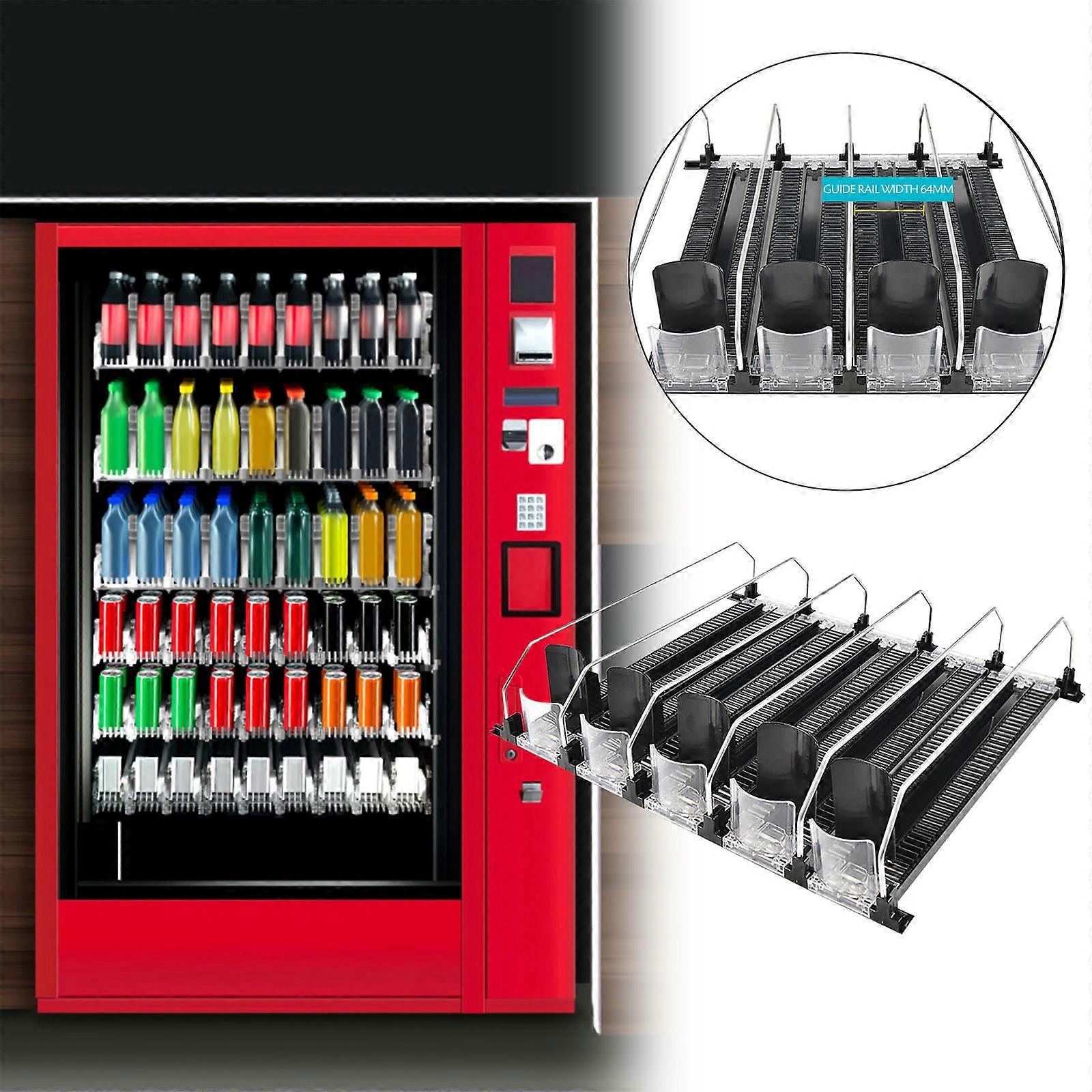 5pc Supermarket Freezer Beverage Pusher Refrigerator Beverage Shelf Beverage Automatic Pusher
