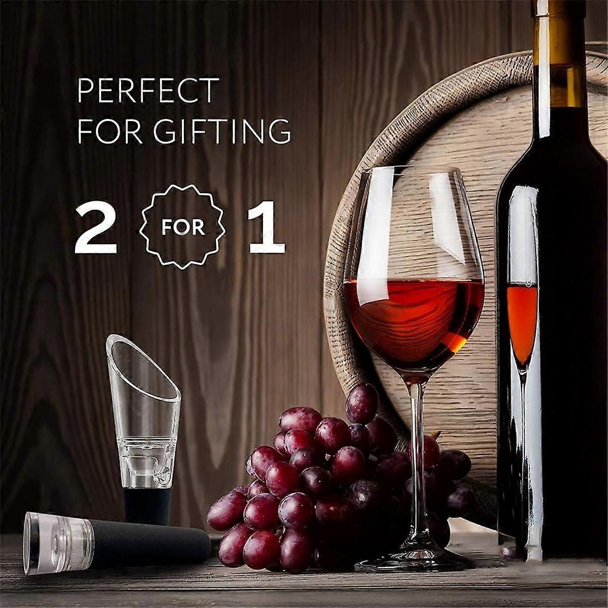 Ensemble Ouvre-Bouteille Électrique 4 Pièces Avec Pompe à Air - Tire-Bouchon Électrique Wino The Go Pour Vin
