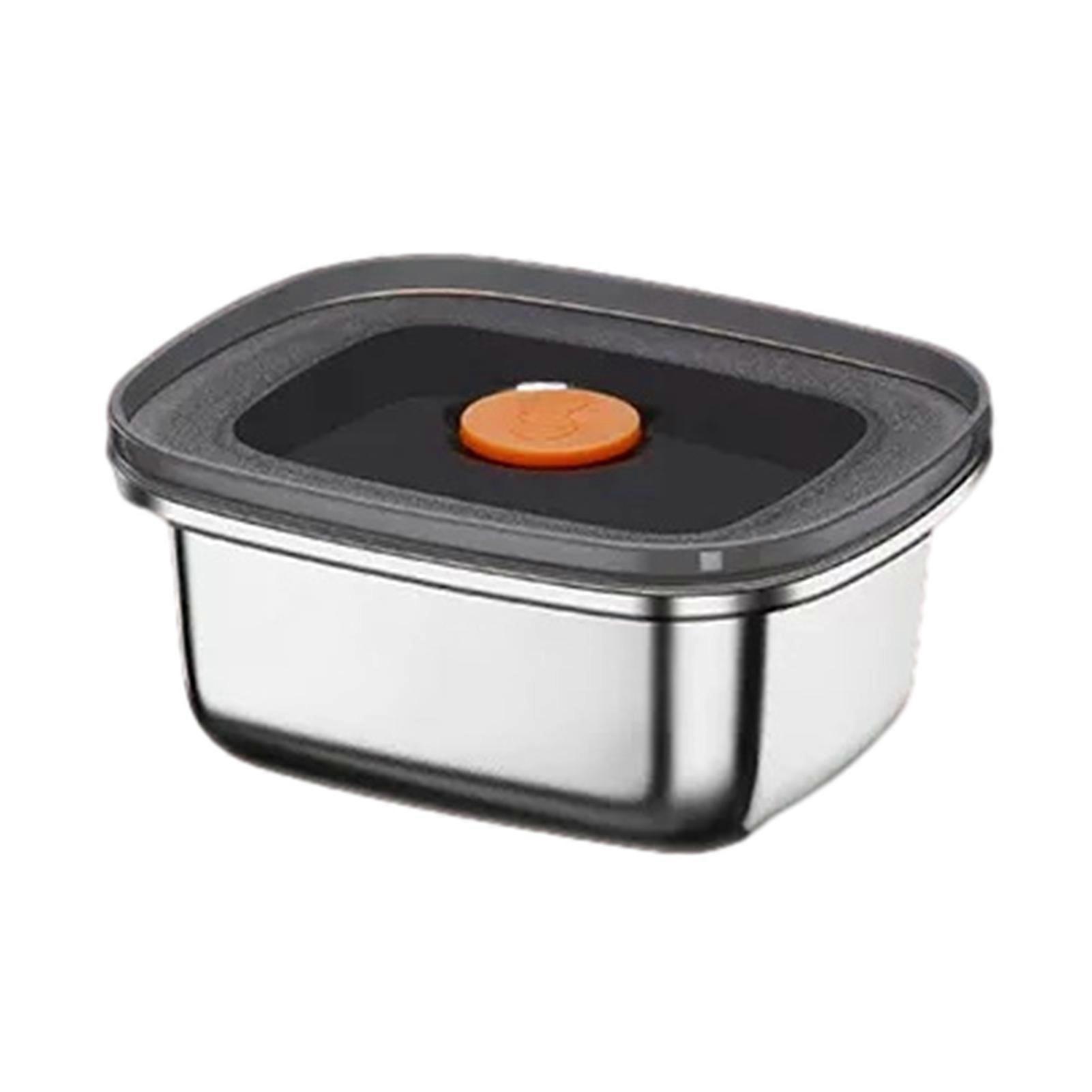Stainless Steel Containers with Translucent Lids Leakproof Vegetable Storage Box Kitchen Accessories