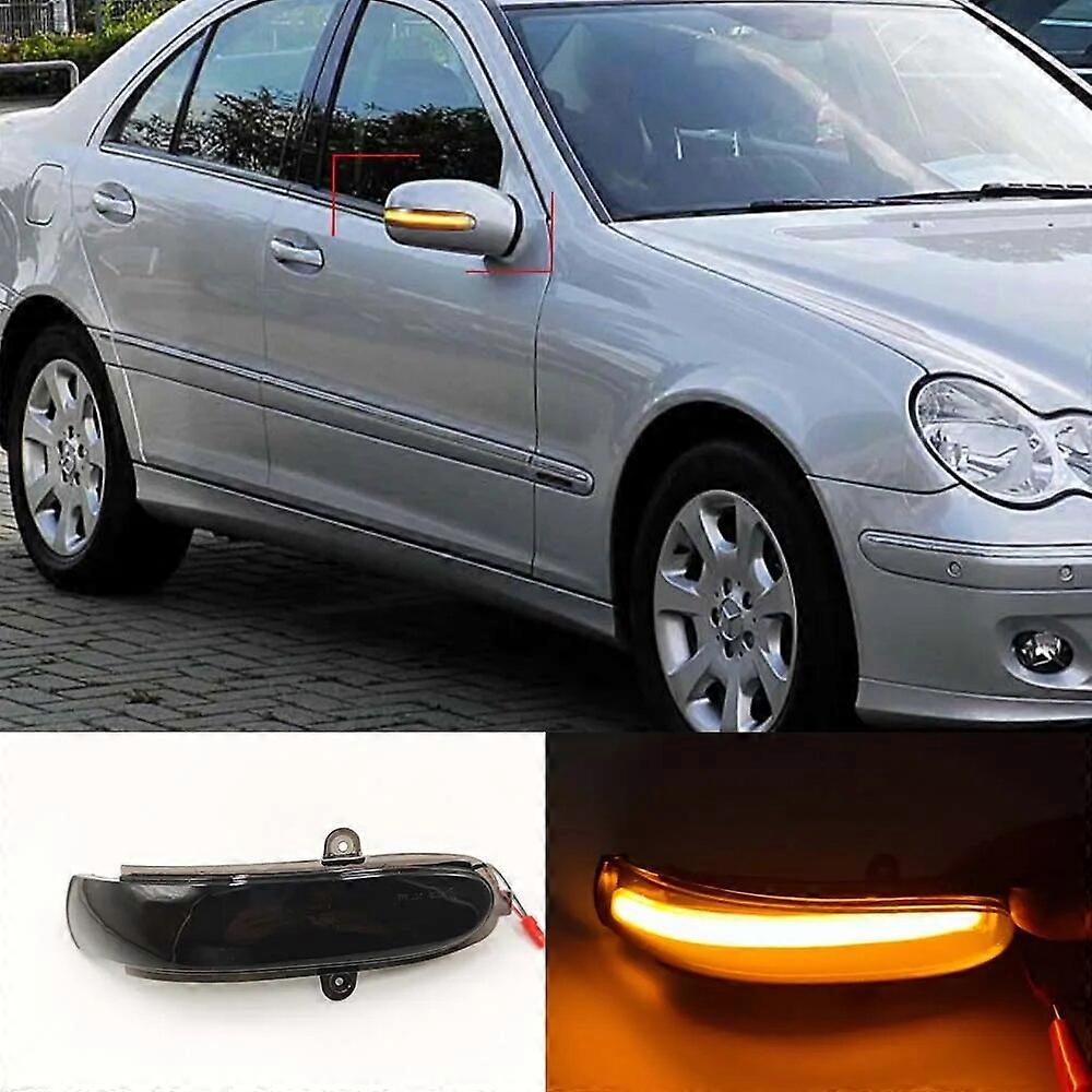 CSCSNL 1 Pair For Mercedes Benz C Class W203 S203 CL203 2001 - 2007 LED Dynamic Turn Signal Light Side Mirror Blinker