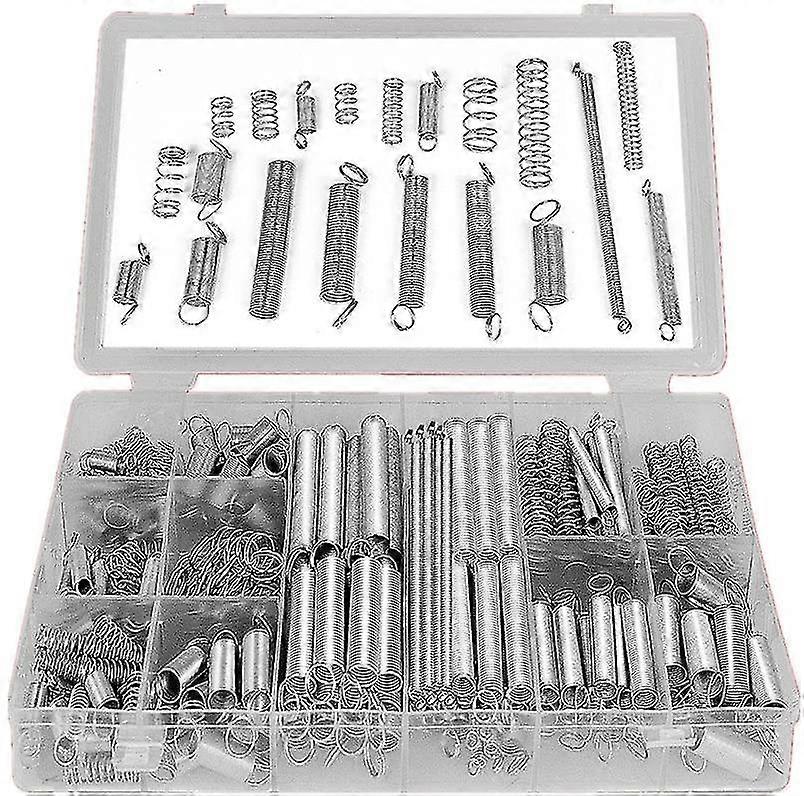 Traction And Compression Springs Spring Assortment Box - 200 Pieces