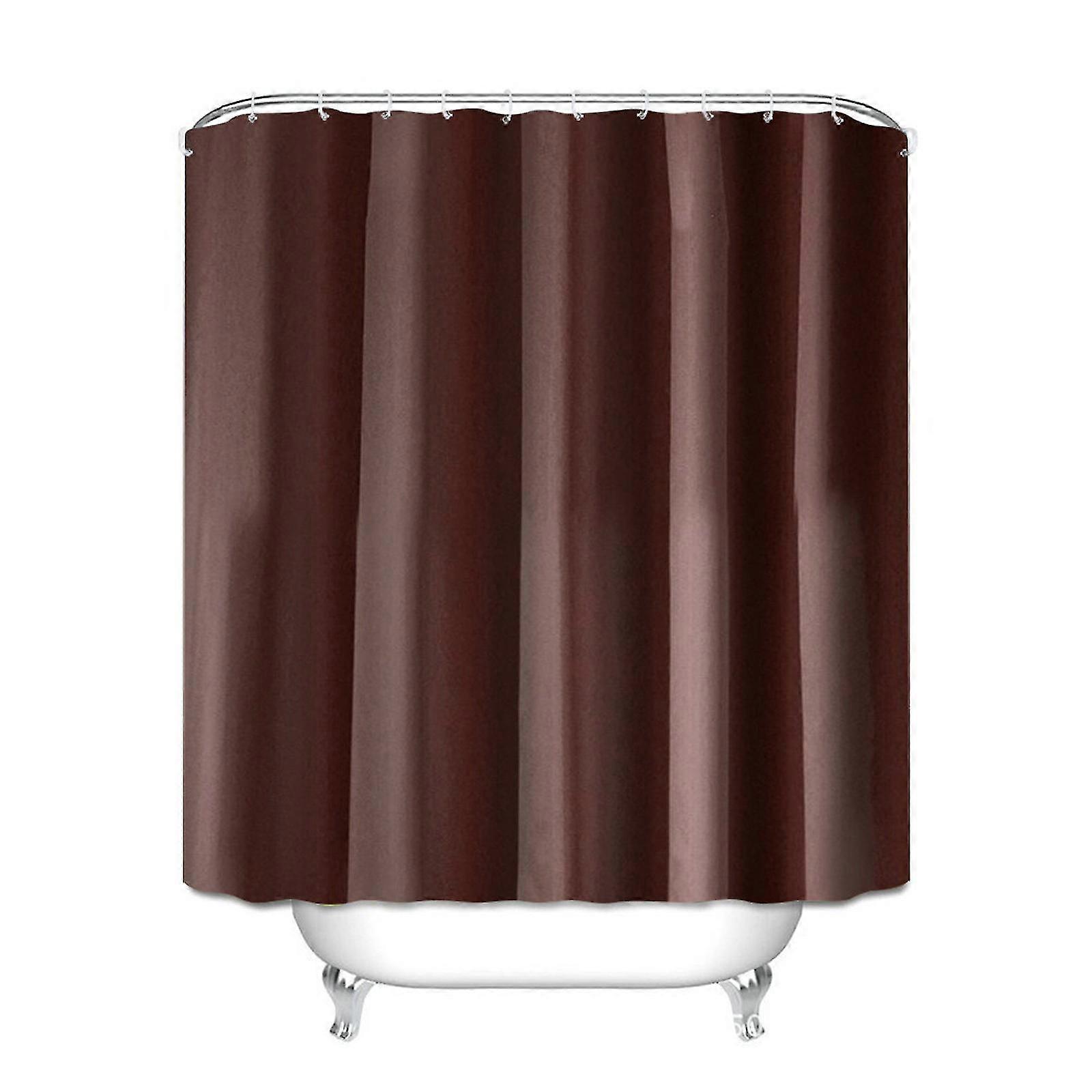 Polyester Wasserdichter Duschvorhang Einfarbig Badezimmer Duschvorhang