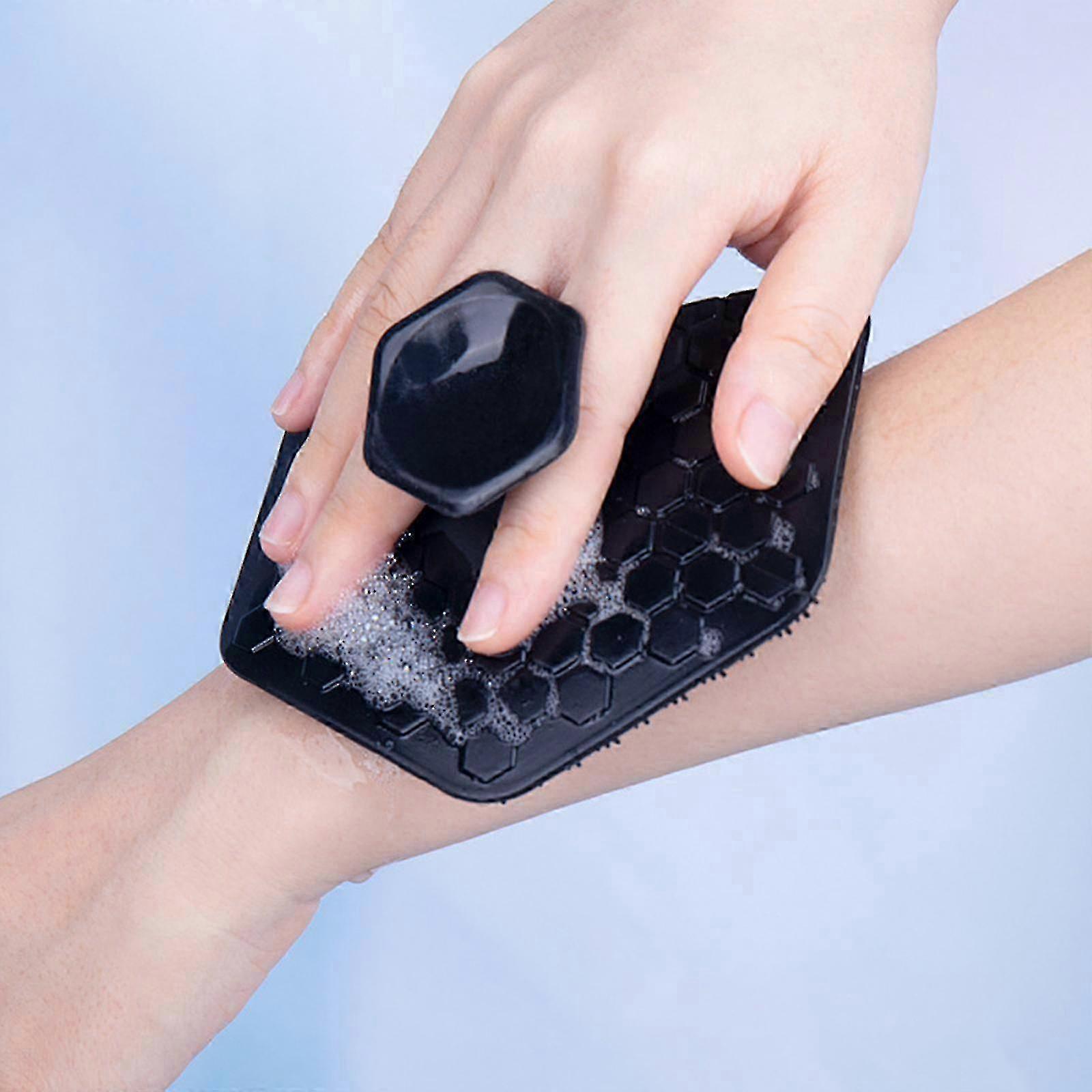 Scrubber, esfolia in profondità Pulisce in Silic er accessorio da bagno con setole su misura e S ergonomico