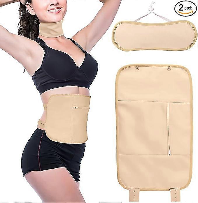 Rizinusölpackung, Rizinusölpackung für Taille und Schilddrüsenhals, wiederverwendbare Bio-Rizinusölpackung