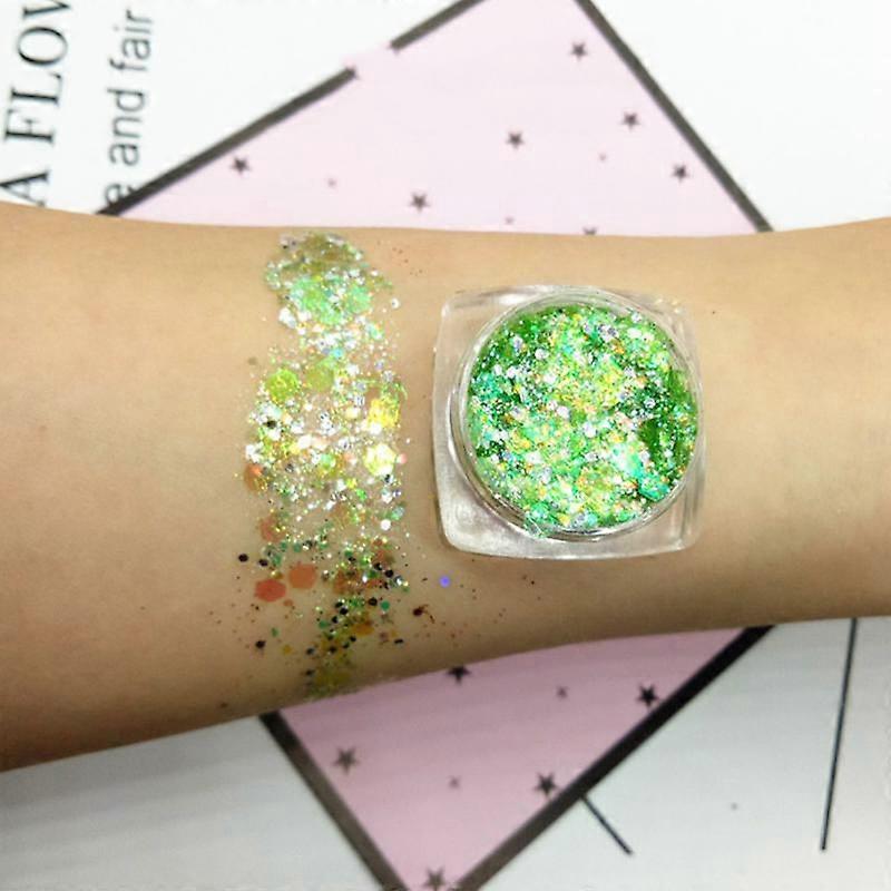 18 Colors Holographic Glitter Shimmer Eyeshadow Professional Mermaid Sequins