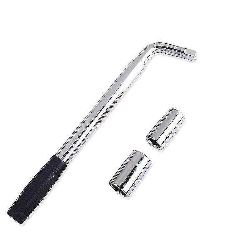 Car Wheel Socket Wrench - Extendable Handle - Socket Sizes: 17mm, 19mm, 21mm, 23mm