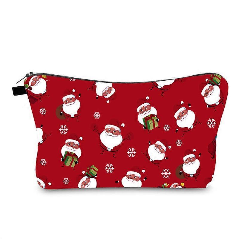 2pcs Christmas Santa Portable Makeup Bag