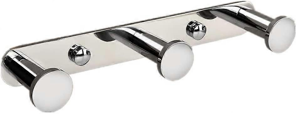 Wall Mounted Towel Hook Coat Hooks with Hooks 304 Stainless Steel Wall Mounted Towel Rack Hooks(3 Hooks, Chrom)