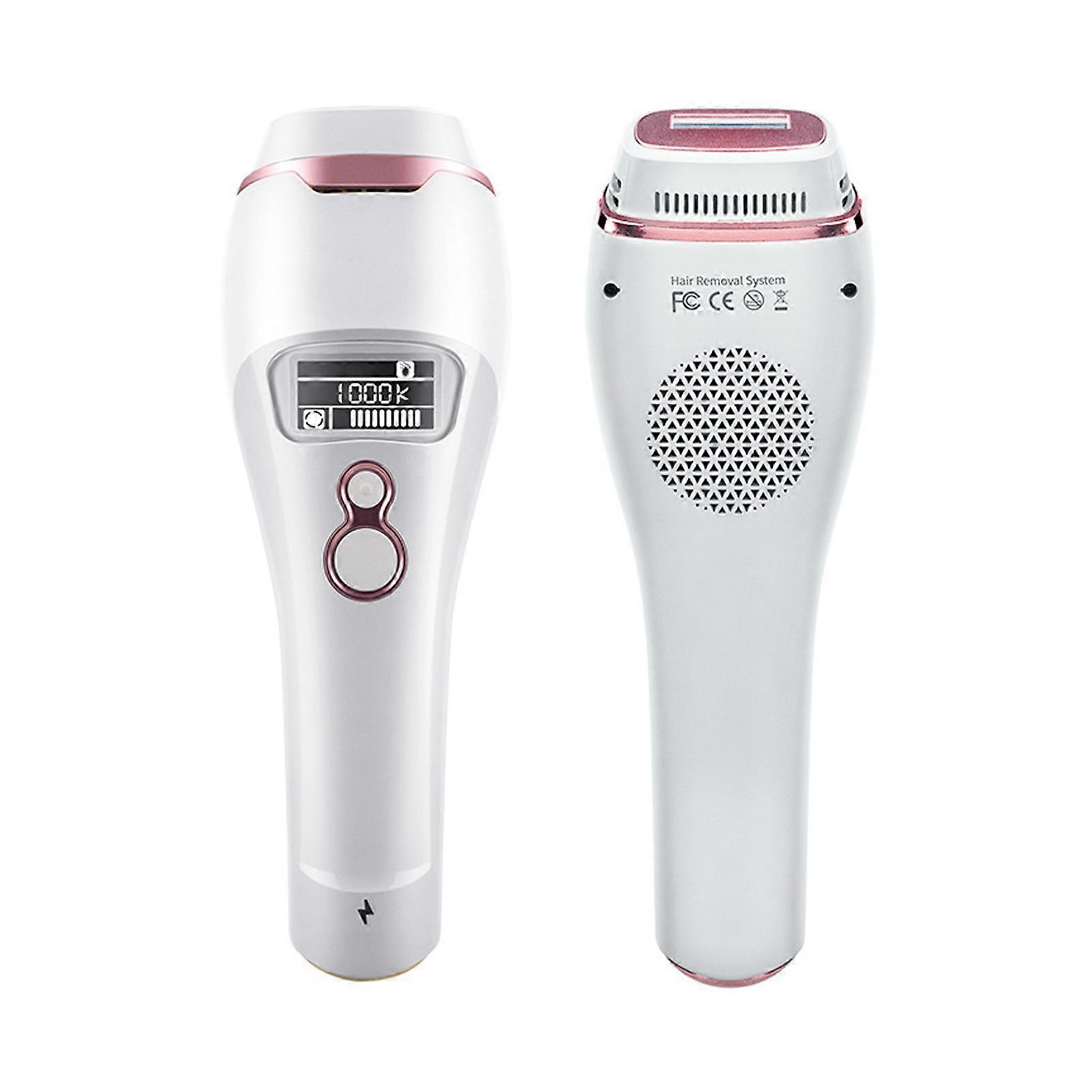 IPL Handheld Painless Hair Removal Device Freezing Depilate Epilator for Facial Whole Body White Gold US Plug