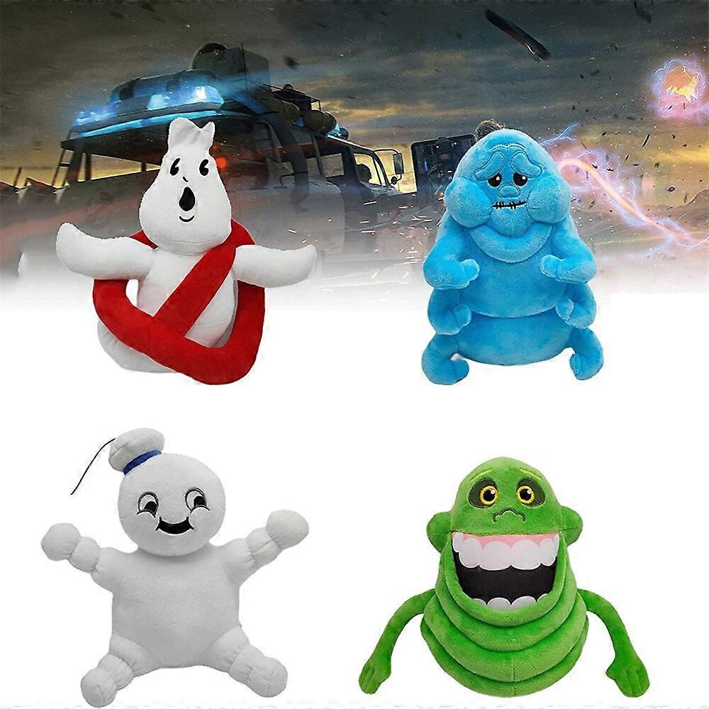 Ghostbusters Afterlife Plush Toy Slimmer Muncher Stay Puft Marshmallow Man  Plushie Figure Stuffed Animal Doll For Kids Fans Gift