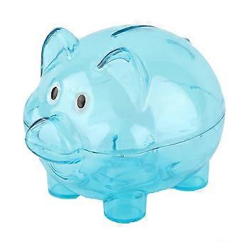 Cute Creative Pig Bank Toy in Blue for Birthday Gift
