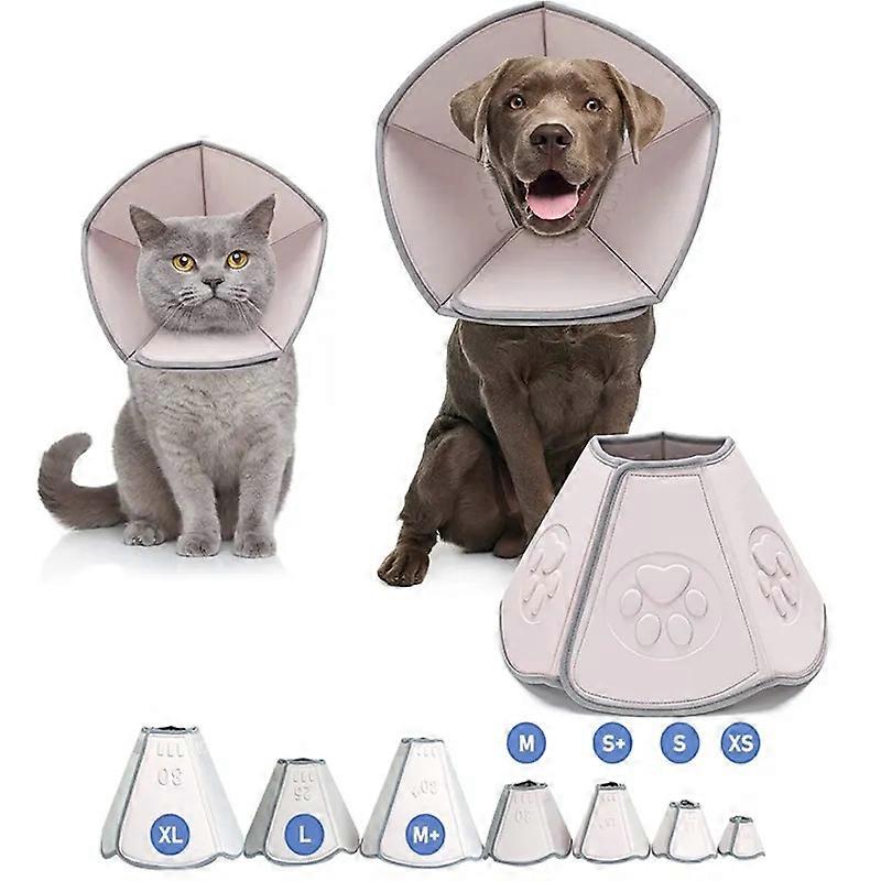 New Generation Cat Dog Cone Collar Adjustable Protective After Surgery Prevent Pets From Bite Lickin