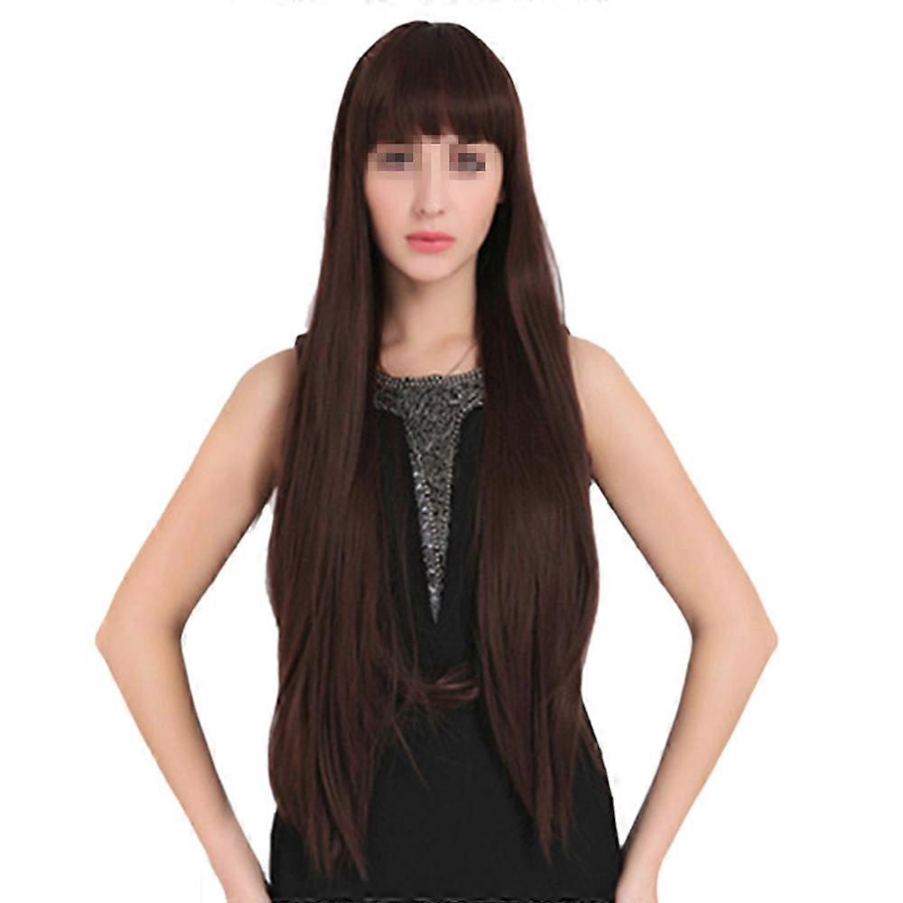 Long and straight hair wig