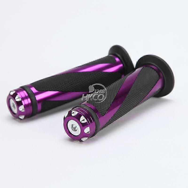 Purple Stripe 7/8"Motorcycle Handlebar Hand Grip