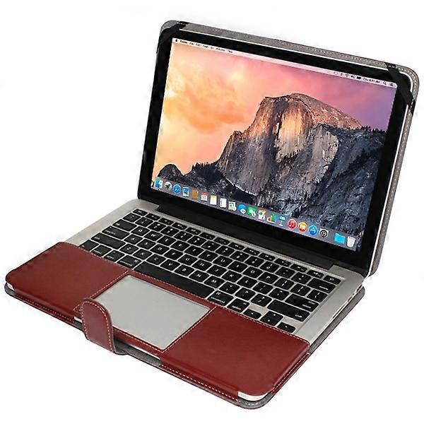 Leather Case with Snap Fastener For 15.4 inch MacBook Pro Retina