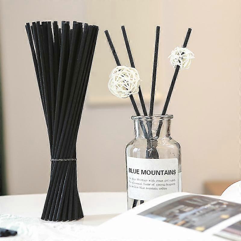 100 Pcs Black Diffuser Sticks Oil Aroma Diffuser Sticks Fibre Sticks 3mm*20cm