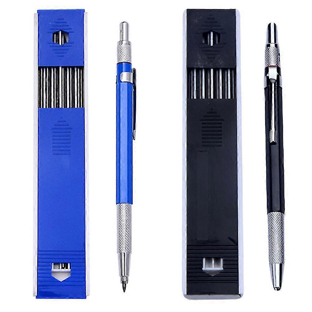 2 Sets Mechanical Pencil Automatic Lead Pencils For Carpenters Drawing Marking