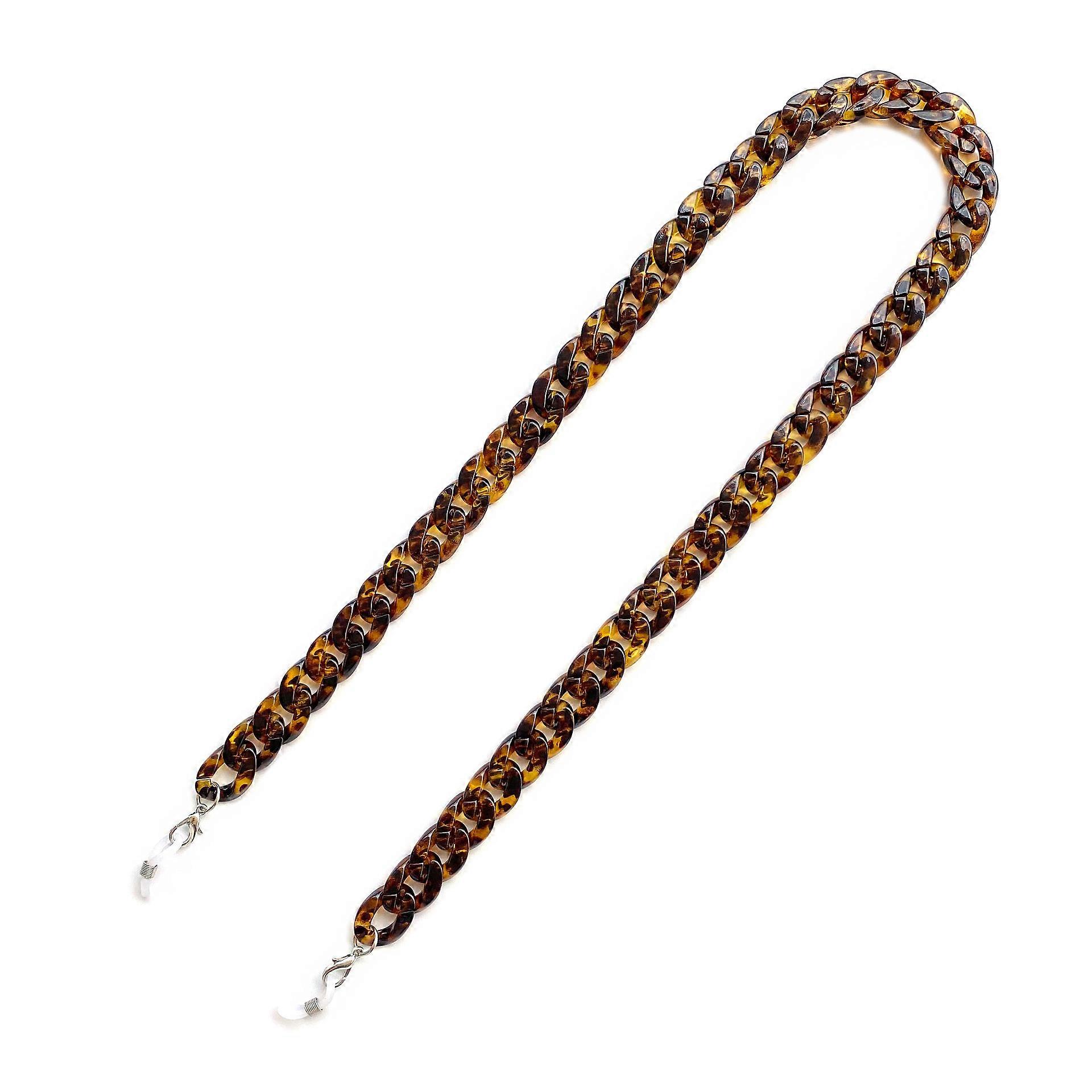 2pcs Leopard Bag Strap Chains76.5cm, Resin Bag Strap Replacement Curb Chains with Lobster Clasps for Handbag Craft Making
