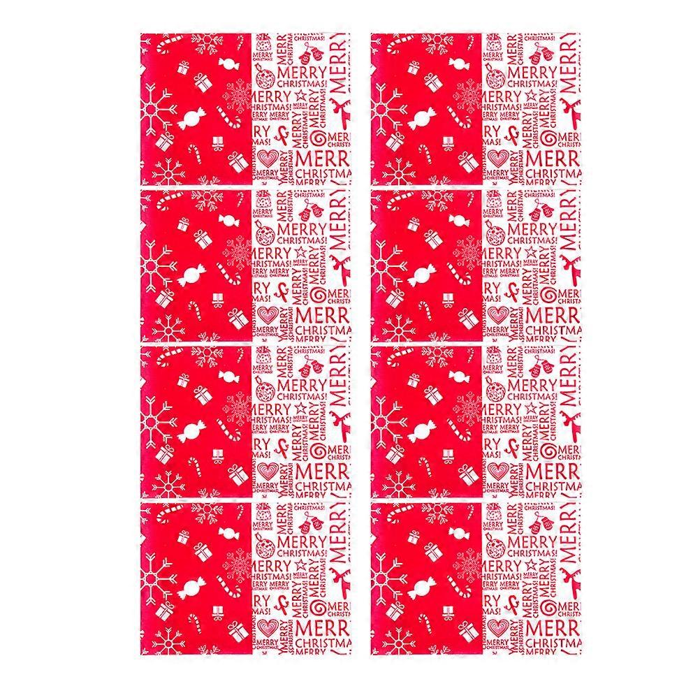 500 Pcs Christmas Candy Packing Paper Nougat Wrapping Paper Festive Sugar Wrapper Wedding Party Xmas Supplies
