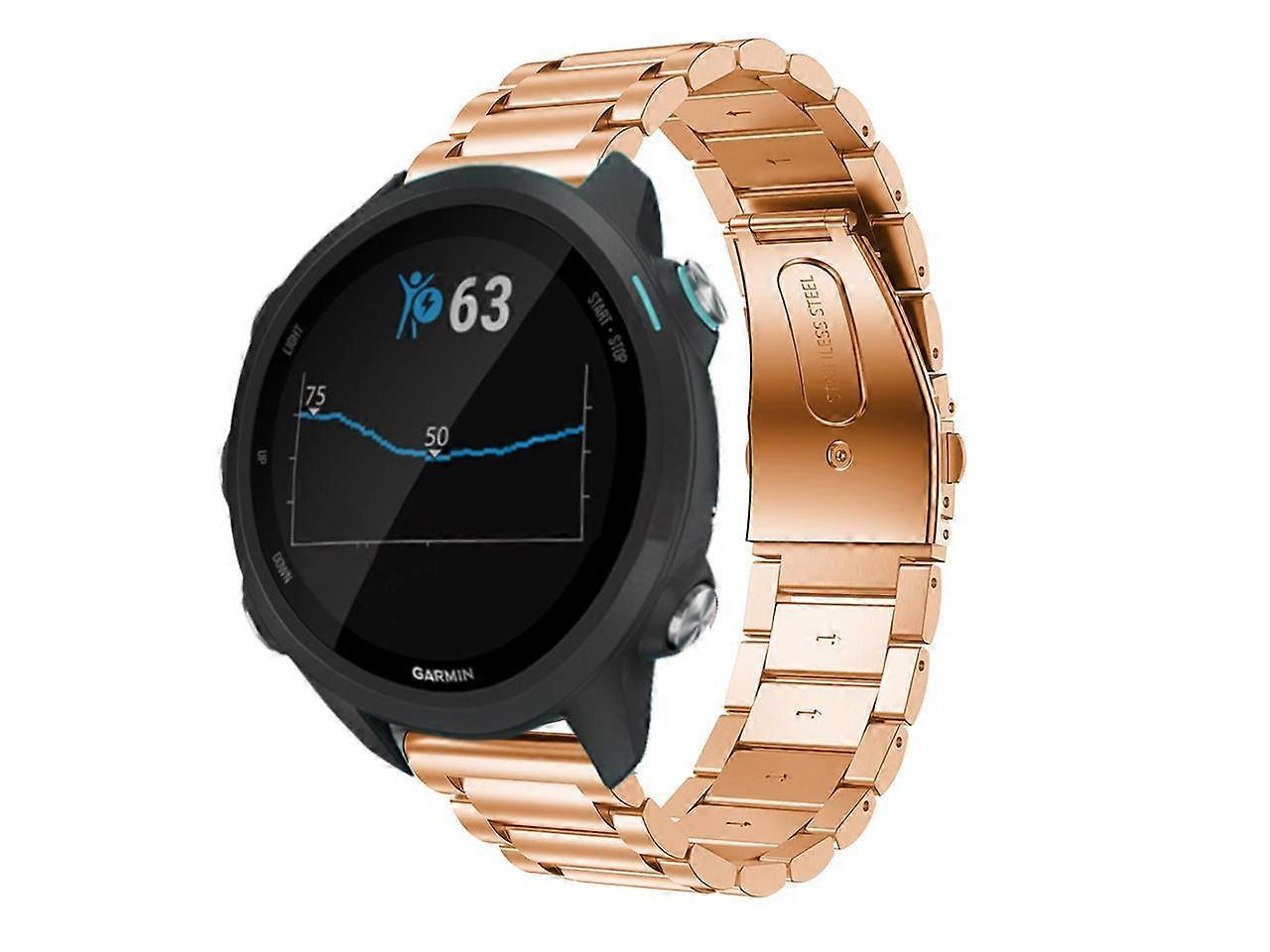 for Garmin Vivoactive 3 Watch Band 20mm Stainless Steel Watch Strap for Garmin Forerunner 645 / Forerunner 245 / Samsung Galaxy Watch 42mm / Galaxy Wa