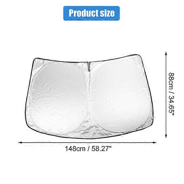 Windshield Sunshades Foldable Car Front Window Sunshade for Lexus RX 2016-2022 148x88cm Blocks UV Rays & Heat Protection