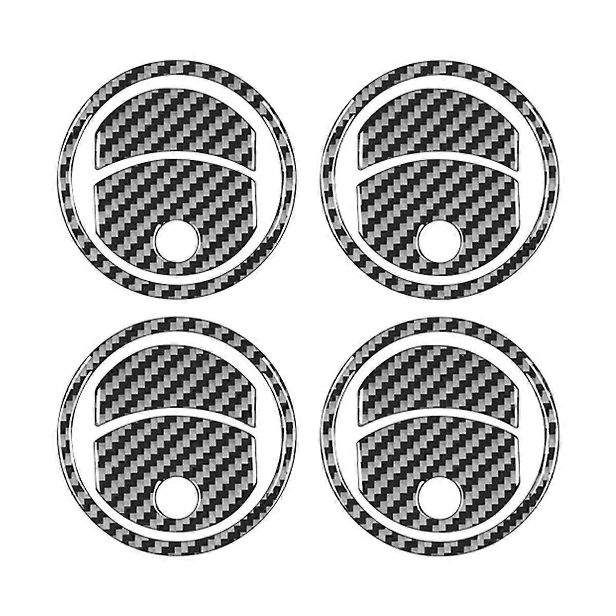 For 2004-2008 Carbon Fiber Car Dashboard Air Conditioner Outlet Vent Cover Sticker Trim Accessories