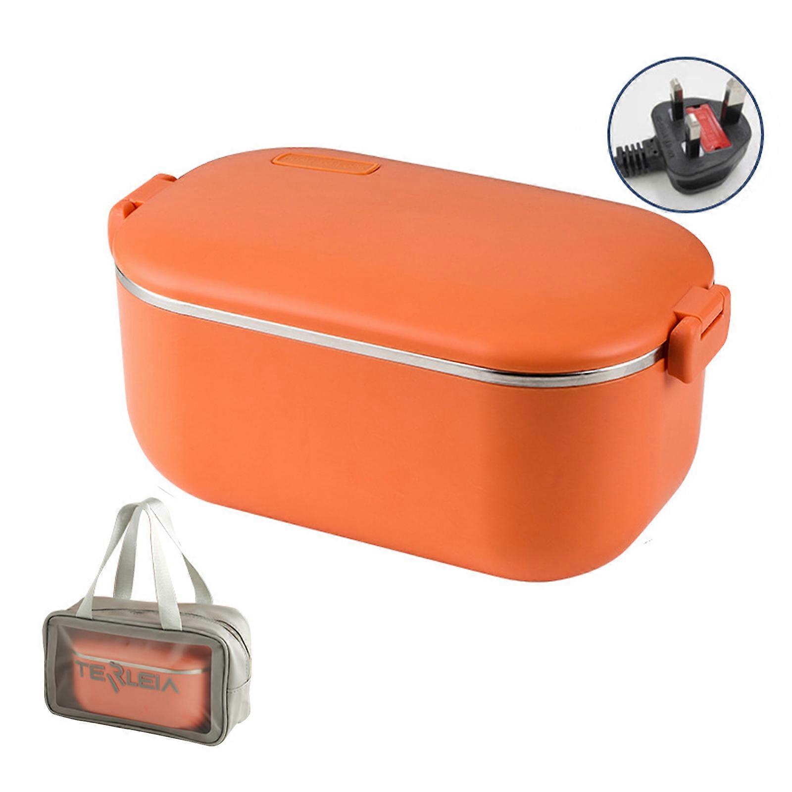 Bærbar elektrisk varmebevarende matboks servise ABS 48 W 1000 ml rustfritt stål EU/UK plugg middagsspann