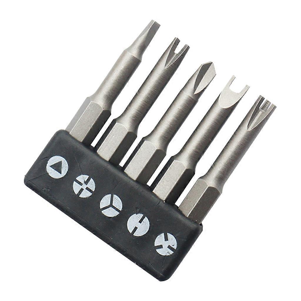 5x 50mm U-shaped Y-Type Triangle Inner Cross Three-points Screwdriver Bit Tool