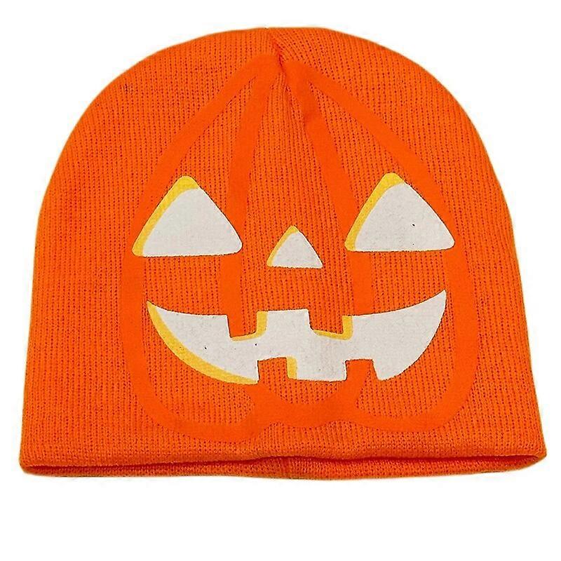 Creative Halloween Funny Knitted Hat Pumpkin Ghost Pattern Winter Warm Skullies Beanies Caps Halloween Party Costume Hat