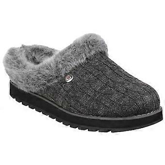 Skechers Keepsakes Ice Angel Polyester Women's Charcoal Slippers