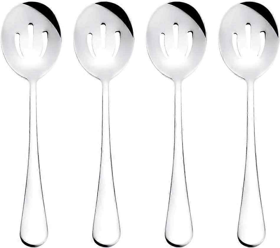 Serving Spoons  Stainless Steel Buffet Slotted Serving Spoons are Used for The Basic Service
