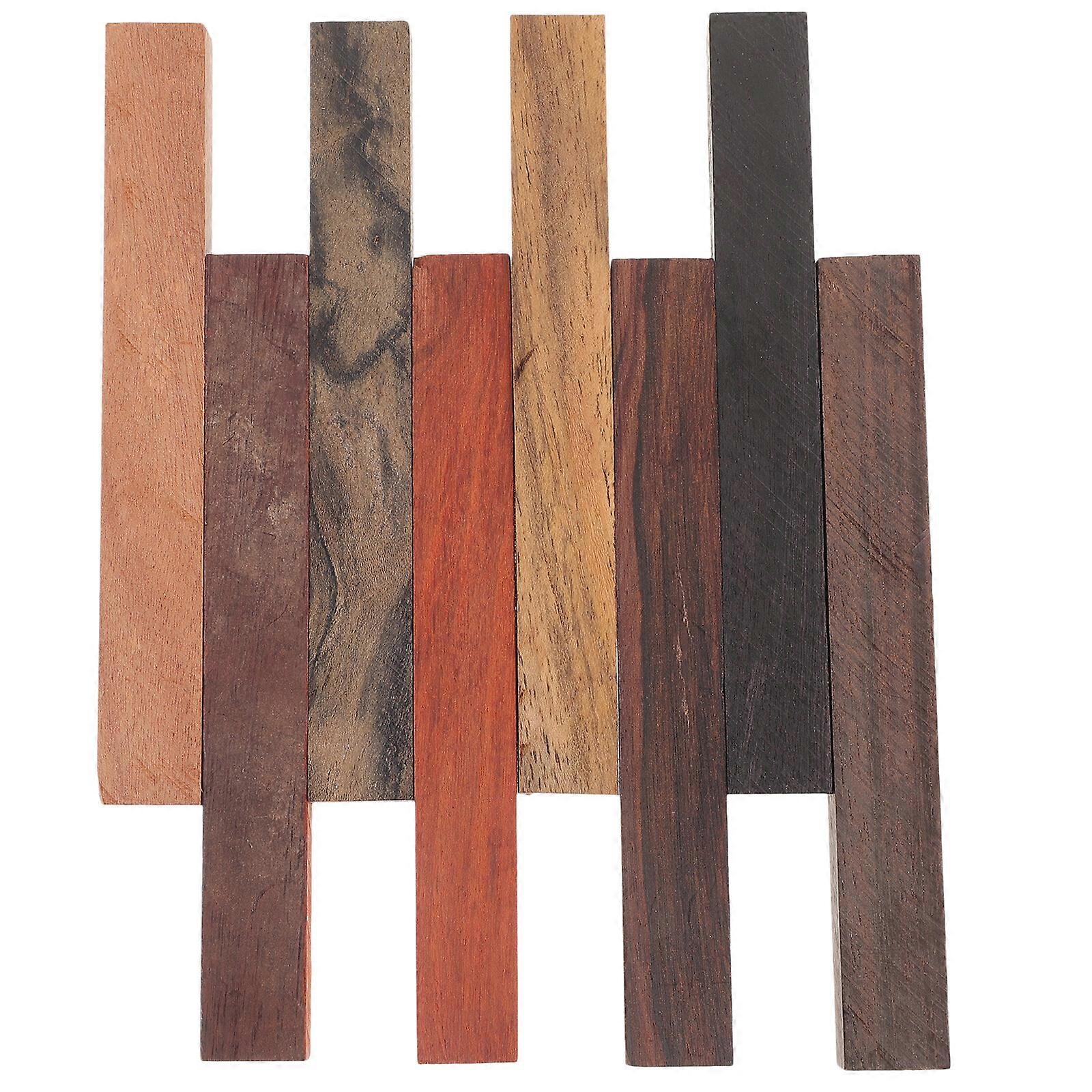 8pcs fai da te bianco legni esotici Legno esotico Spazi vuoti Craft legno girando penna making kit Come mostrato 12.00X1.50X1.00CM