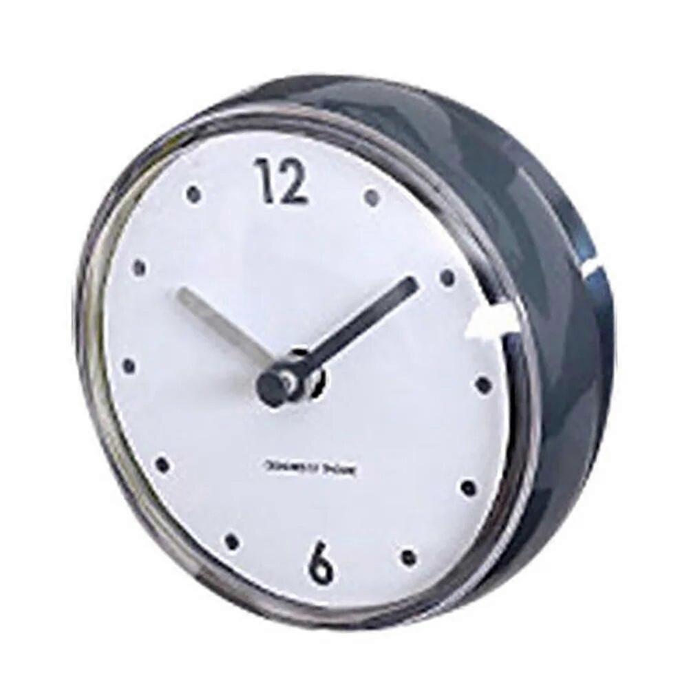 Waterproof Durable Kitchen PVC Shower Mirror Easy Install Home Decor Easy To Use Suction Cup Solid Bathroom Clock Lightweight