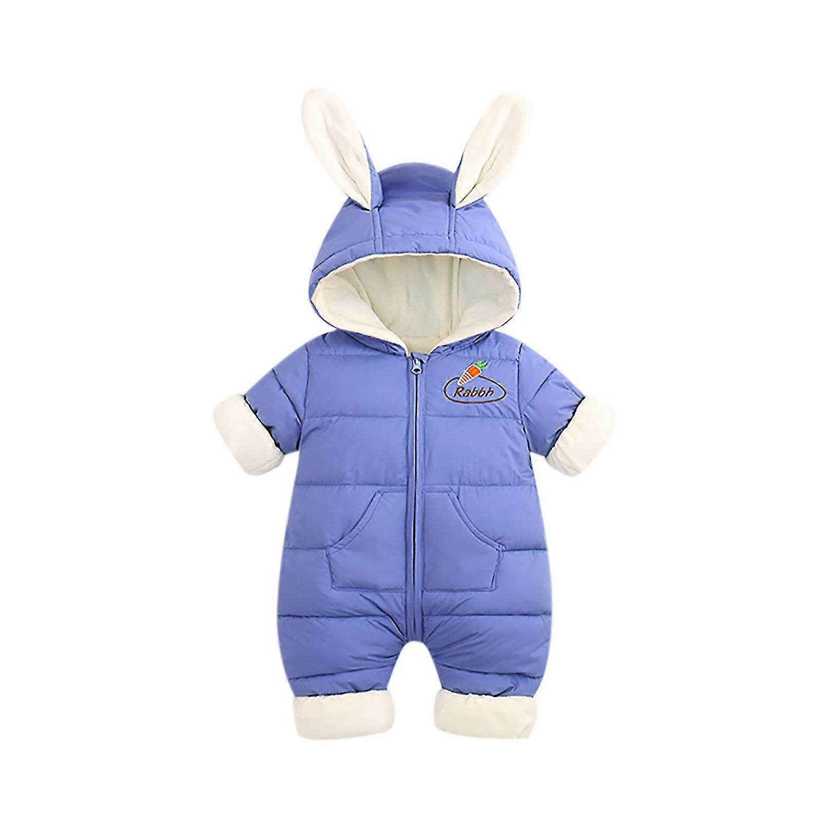 Maluch Puch dziecięcy Wyściełane bawełniane ubrania Dziewczynki Baby Uszy Ciepła kurtka Płaszcz Kombinezon Romper