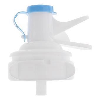 Trinkbrunnenventil 55 mm Eimerhahn Schalterhalterung Invertierter Zapfhahn Presser Trinkeimer Spender (Weiß + Blau) (5 Stück)