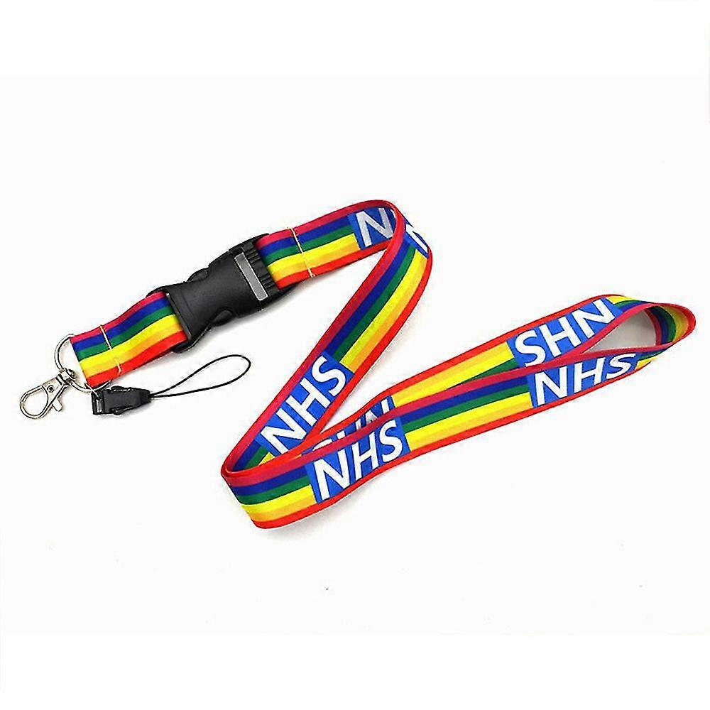 Rainbow Lanyards With Safety Breakaway Id Badge Holders