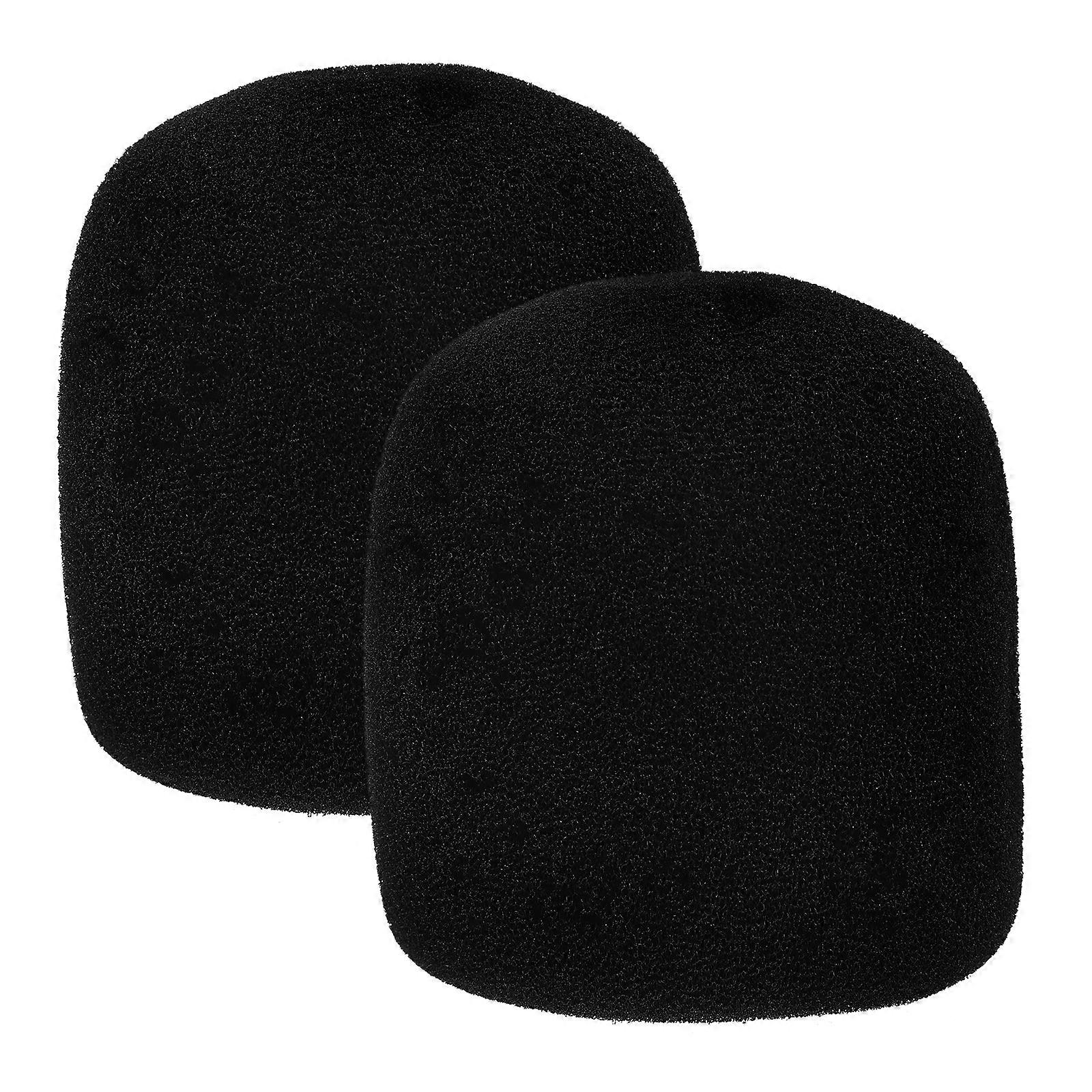 2pcs Mic Covers Microphone Windshield Handheld Microphone Windscreen Sponge Covers