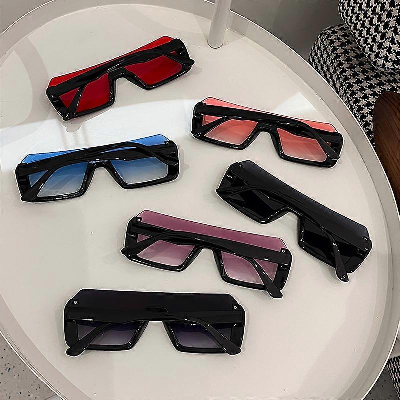 Oversized Square Frame Personalized Trendy Colorful Female Eyewear