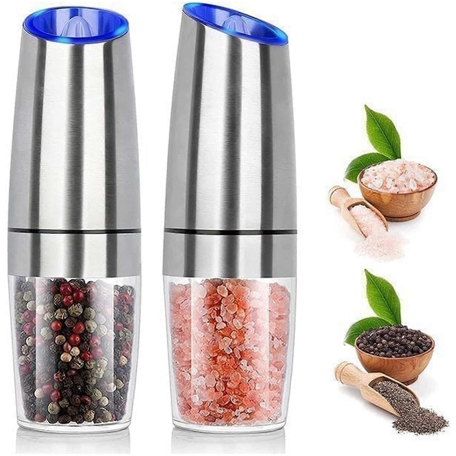 Electric Stainless Steel Automatic Gravity Induction Salt and Pepper Grinder