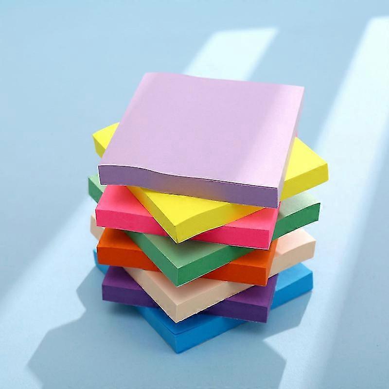 10assorted Colour Sticky Notes, 76 X 76 Mm,100 Sheets/pad Self-sticky Notes Gift
