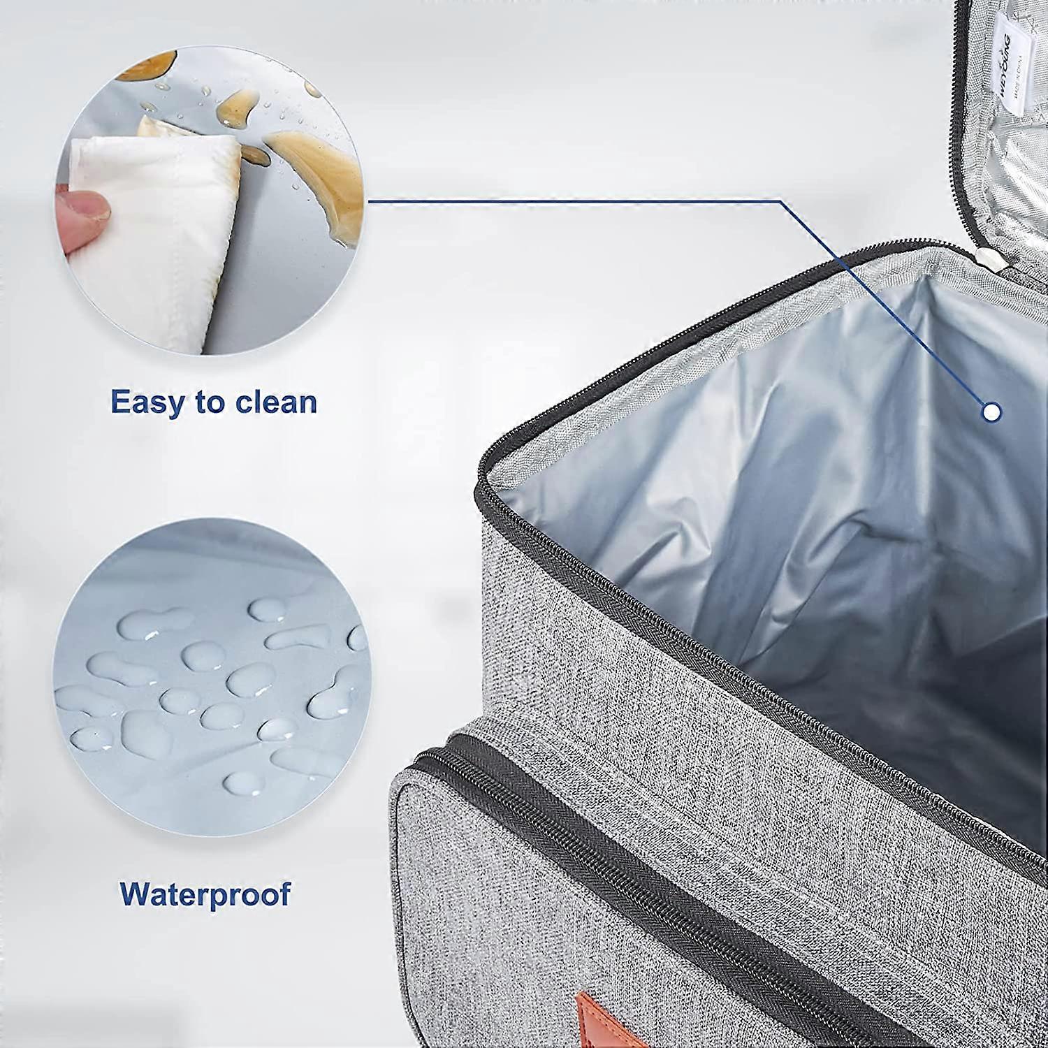 Zaino Termico RUCYEN 15.6 Pollici - Lunch Box Isolato Per Uomo E Donna - Colore Nero