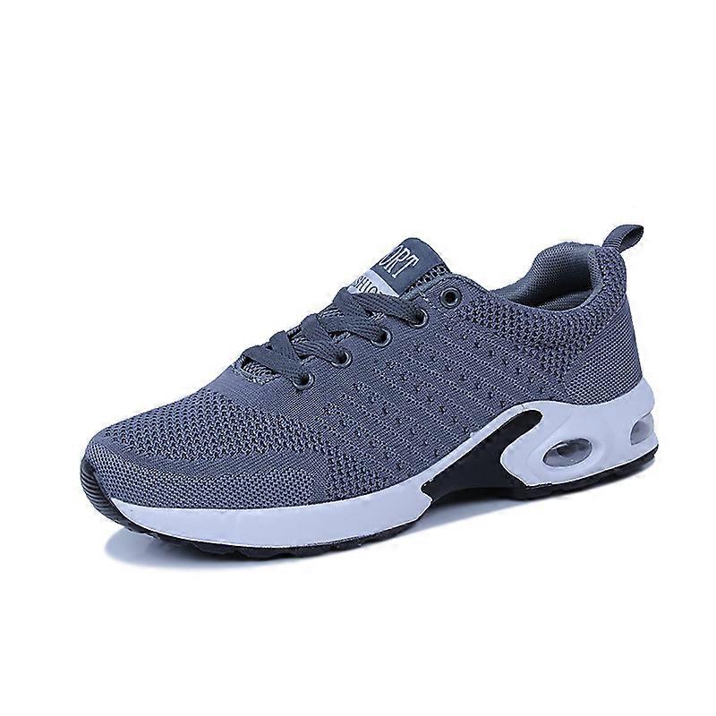 New Grey Women's Shoes Casual Comfortable Breathable Lace-Up Running Shoes A07281