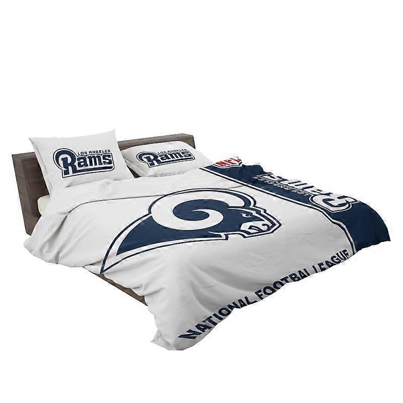 v4190 Lençóis NFL Los Angeles Rams Capa de Edredão Conjunto Doona Capa Lençóis IU4190