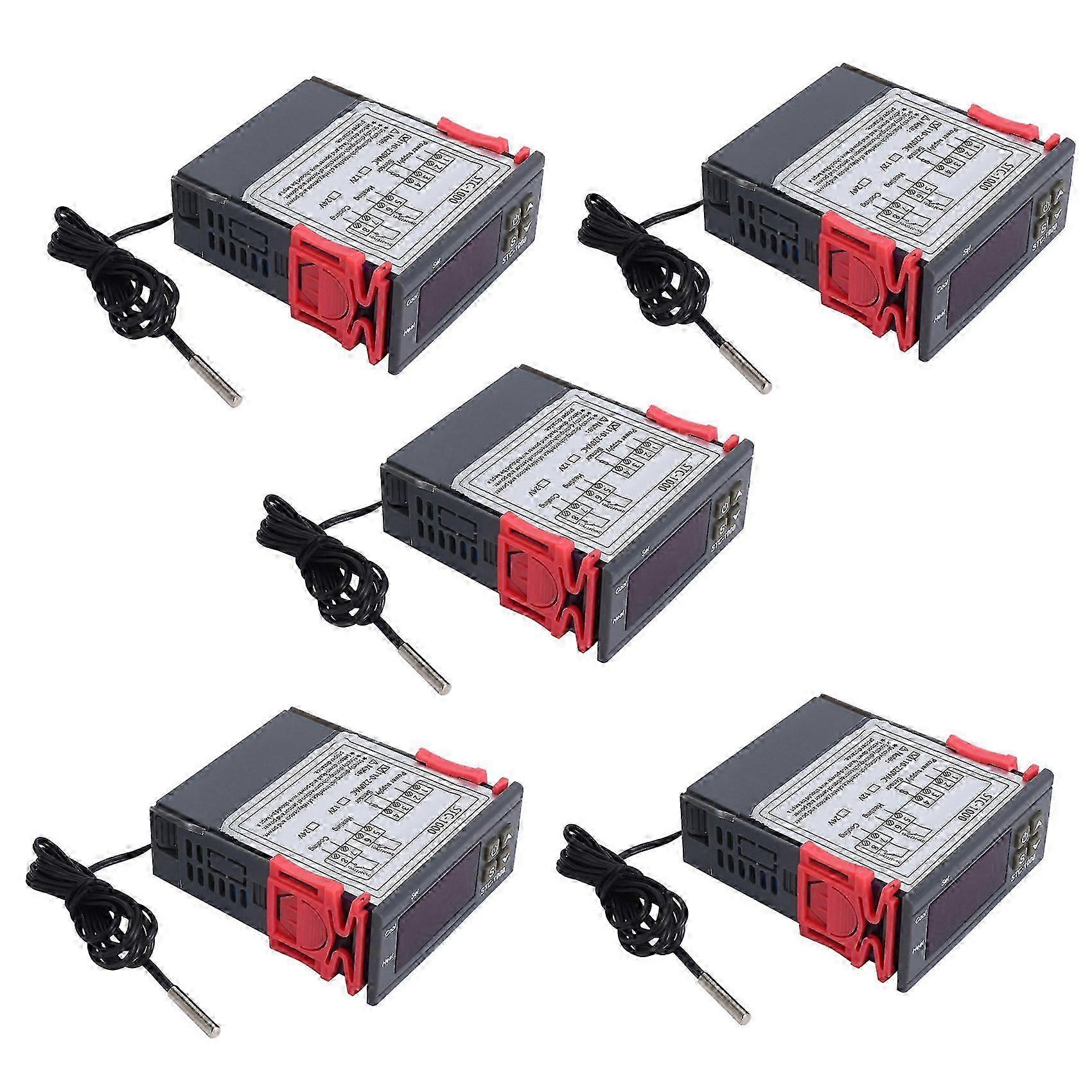 5X 220V/STC-/1000 Digital Temperature Controller Thermostat with NTC