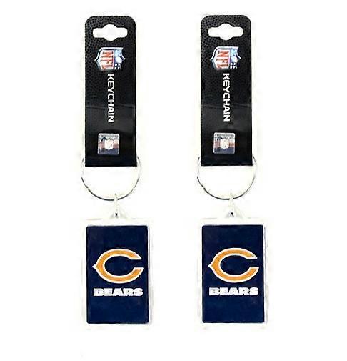 Chicago Bears NFL Acryl Schlüsselanhänger 2er Pack